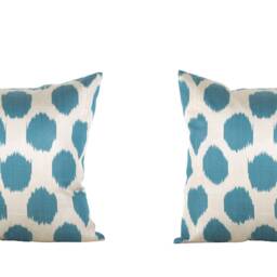 Set Of 4 Pcs, Ikat Pillow Cover, Silk & Cotton Pillow, 20.08 - thumbnail 2