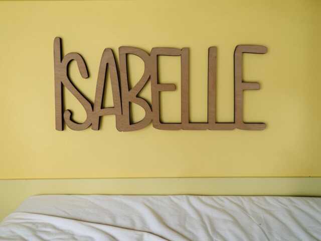 Personalised Wooden Name Sign, Door Sign, Plaque, Toy Box, Bedroom Door, Nursery Wall, Shelf, Cut Out Letters, Laser Cut Name, 6 Fonts - image 1