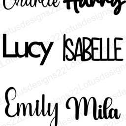 Personalised Wooden Name Sign, Door Sign, Plaque, Toy Box, Bedroom Door, Nursery Wall, Shelf, Cut Out Letters, Laser Cut Name, 6 Fonts - thumbnail 4