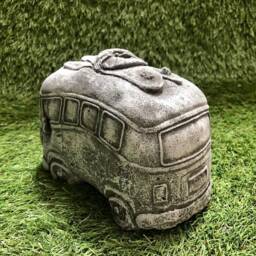 Concrete Hippy Camper Surfer Van Outdoor Garden Sculpture Frost Protected - thumbnail 3