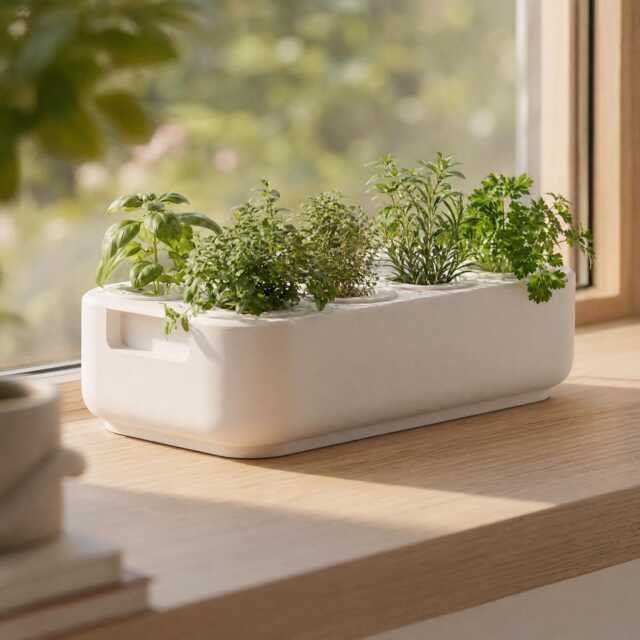Modern Self-Watering Grow Tray - Indoor Herb & Lettuce Starter - Canopy Gardens - image 1