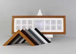 Through The School Years Photo Frame - Multi Aperture Frame. 15x50cm Frame, To Suit Twelve 2x2Inch Photos - thumbnail 1