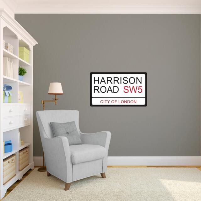 Personalized London Street Sign Wall Decal - Custom Vinyl Art - image 1