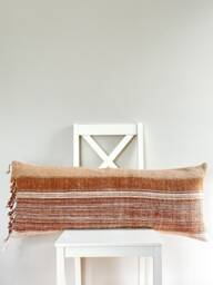 Brown Dot Block Print Mudcloth Hmong Pillow Case - thumbnail 1