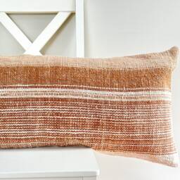 Brown Dot Block Print Mudcloth Hmong Pillow Case - thumbnail 2