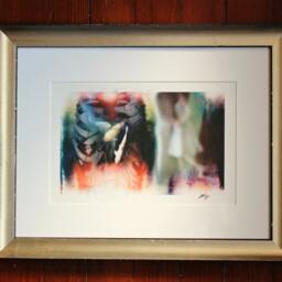 "Framed Original Photo Collage By J. Ensley, ""Untitled Manipulation" - thumbnail 2