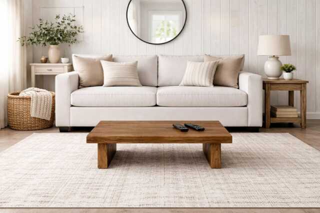Low Rustic Coffee Table Handcrafted Wooden - image 1