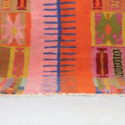 Authentic Moroccan Rug, Custom Fabulous Boujad Azilal Rug, Abstract Multicolored Carpet, Handmade Bohemian Rug - thumbnail 3
