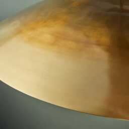 Raw Brass Pendant Light Mid Century Modern Sputnik Fixture - thumbnail 3