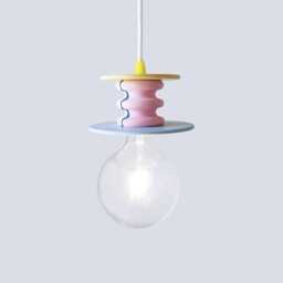 Yellow, Pink & Blue Pendant Lamp - Frutti Small Colorful Ceiling Light - thumbnail 1