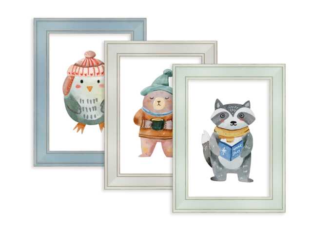 A2, A3, A4, A5 Sizes - Shabby Chic Picture Frame Green, Blue, Grey Photo & Poster Frames 9x6, 8x6, 10x8, 12x10, 14x11 Squares 12x12, 10x10, 8x8 - image 1