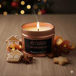 The Winter Collection - A Selection Of 3 Handmade Scented Soy Wax Candles. Christmas Gift, Gift. X 100Ml Tins - thumbnail 2