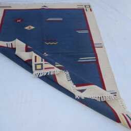 Handmade Flatweave Kilim Rug Turkish Motif, Boho Decor - thumbnail 4