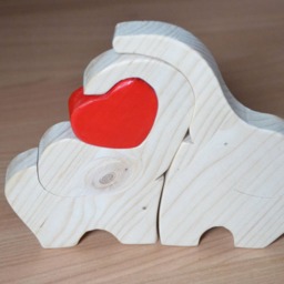 Wooden Puzzle/Elephant Valentine's Day Gift Lovers' - thumbnail 2