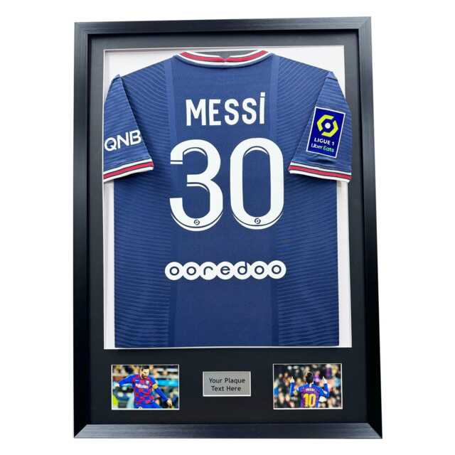Diy Football Shirt Frame Black Mount, Photo & Plaque Display - 36x26 - image 1