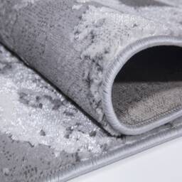 New Modern Silver Grey Splash Design Rug Colourful Silky Soft Good Quality Floor Area Mats UK - thumbnail 3