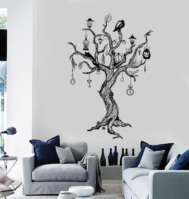 Wall Decal Magic Tree Birds Fairytale Dreams Vinyl Sticker Mural Art 1440Dz - image 1