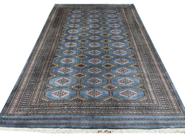 7x10 Flint Gray Bokhara Rug - 2.00x3.00 Bedroom Luxury Area Turkish Fine Quality Afghan - image 1