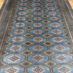 7x10 Flint Gray Bokhara Rug - 2.00x3.00 Bedroom Luxury Area Turkish Fine Quality Afghan - thumbnail 3
