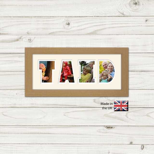 Taid Photo Frame Word Name Special Gift Father's Day 84-Bb By Photos in A Word - image 1