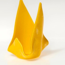 Fused Glass Votive, Candle Holder, Yellow Hostess Gift, Wedding - thumbnail 2