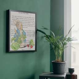 Peter Rabbit Inspired A4 Print, Book Art, Nursery Wall Decor, Literature Poster - thumbnail 2