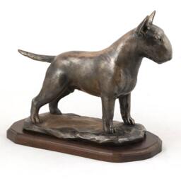 Bull Terrier, Exclusive Dog Woodenbase Statue, Limited Edition, Artdog - thumbnail 3
