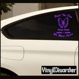 Butterfly 04 in Loving Memory Custom Car Or Wall Vinyl Decal Stickers - Ilmbutterfly04Et - thumbnail 1