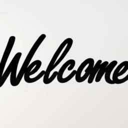 Welcome Metal Wall Art, Decor, Large Hanging Sign, House Entryway Front Door Decor - thumbnail 3