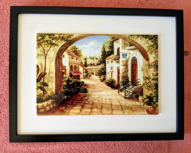 "Madrid Spain Ceramic Wall Art Tile, 8"" By 12" - image 1