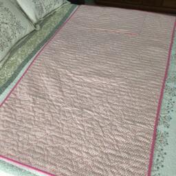 Butterfly Pillow Blanket, Girl, Quilted, Butterflies, Travel, Chevron, Pink, Cream, Flannel, Camping, Girl - thumbnail 2