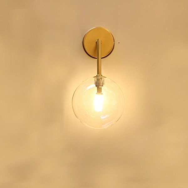 Wall Globe Lamp Brass Light Vanity Fixture, Sconce, Mid Century Light, Maria Model Ranor Lighting Design #551 - image 1