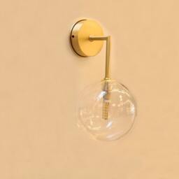 Wall Globe Lamp Brass Light Vanity Fixture, Sconce, Mid Century Light, Maria Model Ranor Lighting Design #551 - thumbnail 2