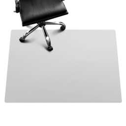 Color Gray Computer Chair Mat, Office Pattern Vinyl Floor Protector, Protector - thumbnail 2