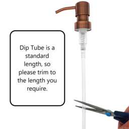 Refillable Brown 500Ml Plastic Bottles Soap Dispenser - Lightweight, Copper Style Pump, On Trend Bathroom Or Kitchen Accessory, Sold Empty - thumbnail 4