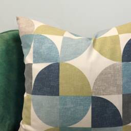 Retro Geometric Cushion Cover Scandi Home Decor - thumbnail 4