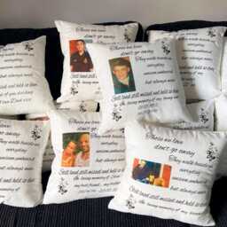 Personalised Photo Memorial Cushion , Loved One , Those We Love, Keepsake Home Decor - thumbnail 2