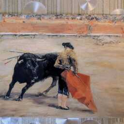"Matador Ceramic Wall Art Tile, 8"" By 12" - thumbnail 2