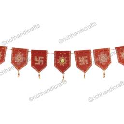 Bandanwar(Door HangingWith Unique Small Wall Hanging Indian Traditional Diwali Decor Gift - thumbnail 2