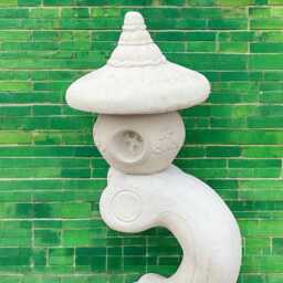 Massive Pagoda Statue Concrete Sculpture Chinese Figure Handmade Zen Garden Decor Outdoor Ornament Oriental Temple Art - thumbnail 4