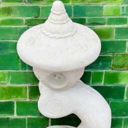Massive Pagoda Statue Concrete Sculpture Chinese Figure Handmade Zen Garden Decor Outdoor Ornament Oriental Temple Art - thumbnail 2