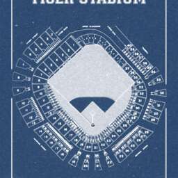 Vintage Detroit Tiger Stadium Seating Chart Print Photo, Matte, Or Canvas - thumbnail 2