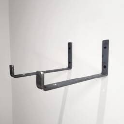 Industrial Scaffold Shelf Brackets - Heavy Duty Raw Steel Wall Supports UK Made Free Delivery - thumbnail 3
