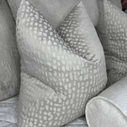 Luxurious Champagne Silver Bedding Set Including Designer Cushion Covers, Bed Runner Throw, Personalized Bolster /Lux Home Decor - thumbnail 4