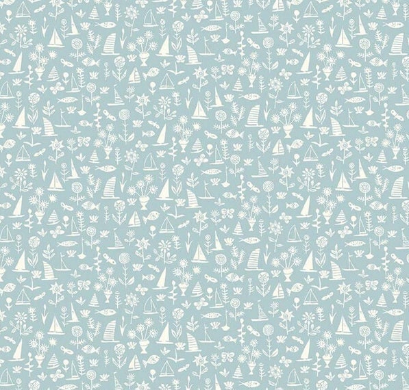 Liberty London Baby Crib Sheet Nautical Boat Fitted Sheet - image 1