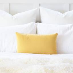 "Solid Mustard Yellow Decorative Cushion, Throw Pillow Cover, 12""x20"", 16""x16"", 20""x20"", 26""x26" - thumbnail 1
