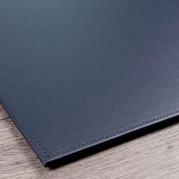 A3 Leather Desk Mat Handmade in England, Stitched Edge - thumbnail 2