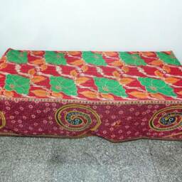 Kantha Quilt Indian Hand Quilted Cotton Bedspread Blanket Bedding Ralli - thumbnail 2