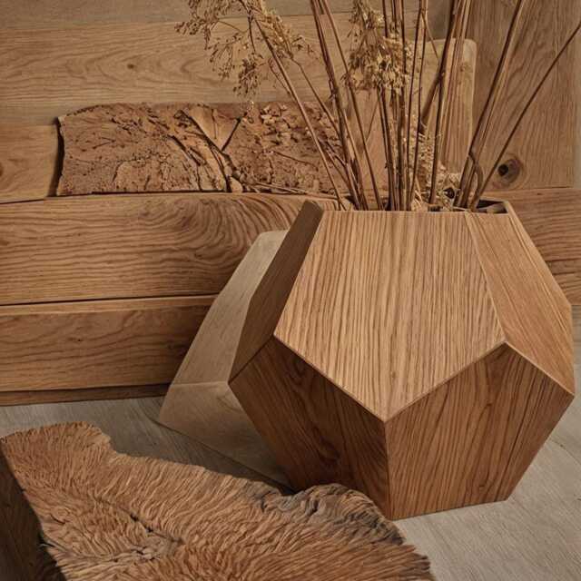 Solid Wood Planter, Flower Pot, Designer Planter - image 1