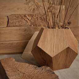 Solid Wood Planter, Flower Pot, Designer Planter
